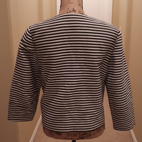 Ladies Stripped Jacket (Lined) - Picture 2 of 4